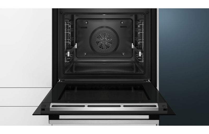 Siemens iQ500 HB578A0S6B Single Pyrolytic Oven - Black & Stainless Steel - The Kitchen Box