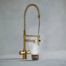 Verana 3 - in - 1 Flex Instant Boiling Water Tap - Brushed Gold - The Kitchen Box