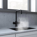 Verana 3 - in - 1 Square Instant Boiling Water Tap - Matt Black - The Kitchen Box