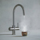 Verana 3 - in - 1 Swan Instant Boiling Water Tap - Chrome - The Kitchen Box