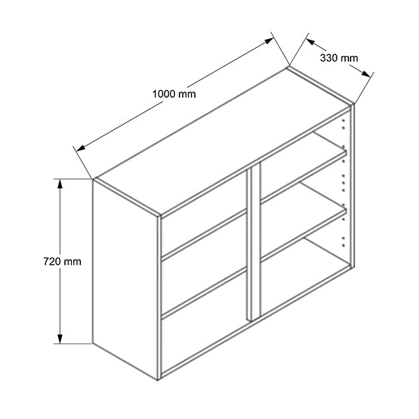 1000mm Wall Cabinet
