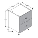 600 2-Drawer Cabinet