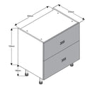 800 2-Drawer Cabinet