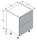 600 2-Drawer Cabinet