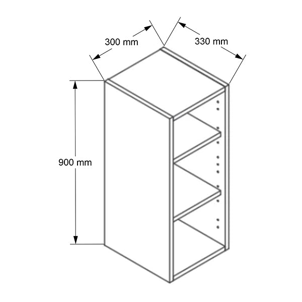 300mm Tall Wall Cabinet