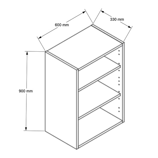 600mm shop wall cabinet
