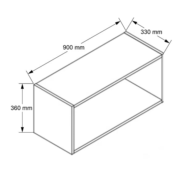 900mm Bridging Wall Cabinet
