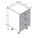 500 3-Drawer Cabinet