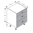 600 3-Drawer Cabinet