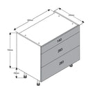 900 3-Drawer Cabinet