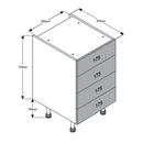 500 4-Drawer Cabinet