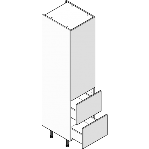 500 Larder with 2 Pan Drawers Standard