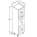 600 Single Oven Cabinet Tall