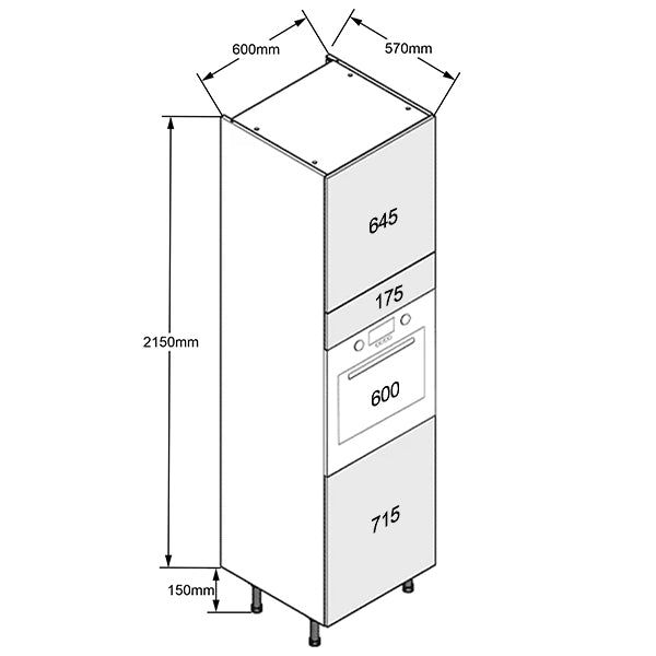 600 Single Oven Cabinet Tall