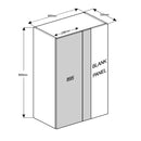 600 Tall Blind Corner - 600 Wall Cabinet with 236 Door (Right)