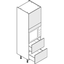 Single Microwave/Compact with 2 Pan Drawers Standard