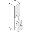 Single Microwave/Compact with 2 Pan Drawers Tall