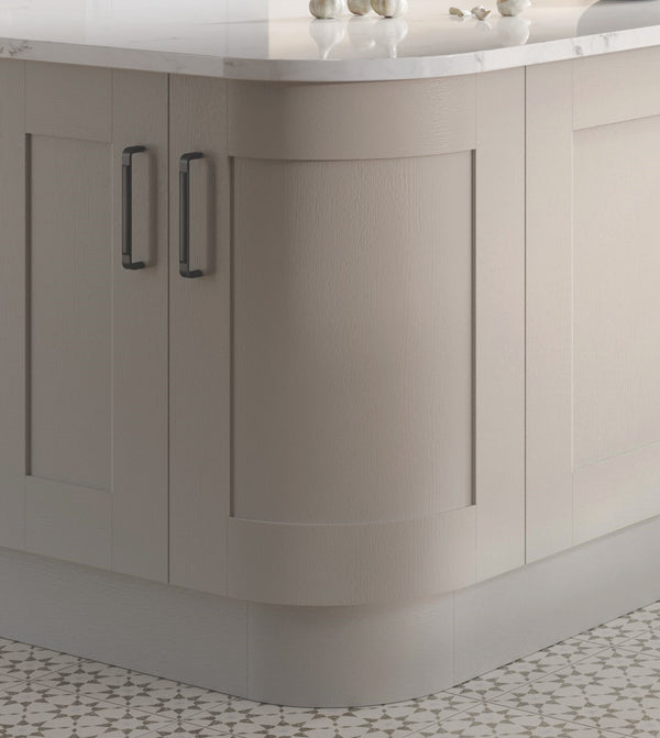 Wilton Oakgrain Curved Door, 715H x 298W x 298W