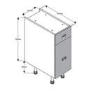 300 Drawerline Single Base Cabinet