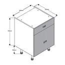 600 Drawerline Single Base Cabinet