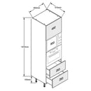 Double Oven with 2 Pan Drawers Standard