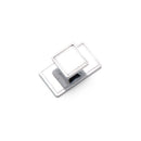 Windsor Square Knob & Backplate Chrome