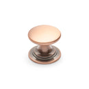 Windsor Round Knob Antique Copper