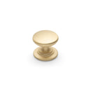 Windsor Round Knob Satin Brass