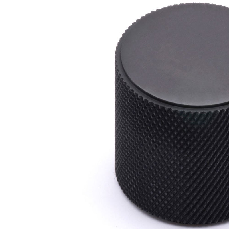 Fender Knurled Round Knob 30mm Diameter Smoked Black