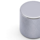 Fender Knurled Round Knob 30mm Diameter Chrome
