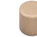 Fender Knurled Round Knob 30mm Diameter Satin Brass