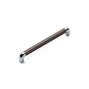 Lany Knurled D Handle Antique Copper / Chrome