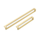 Deco Pull Handle Satin Brass