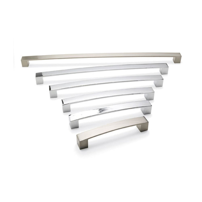 Block Handle Buy Block Bar D Handle Chrome | Bow Handles – The Kitchen Box