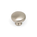 Button Round Knob 31mm Diameter Brushed Nickel