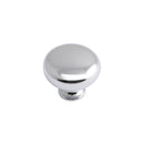 Button Round Knob 31mm Diameter Chrome