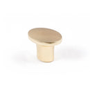 Oval Knob Brass