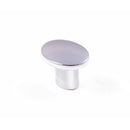 Oval Knob Chrome
