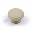 Laithe Ridged Round Wooden Knob Green Alder