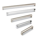 Oval Tube D Handle Chrome/Aluminium