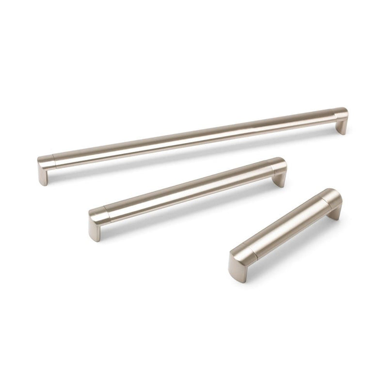 Oval Tube D Handle Brushed Nickel