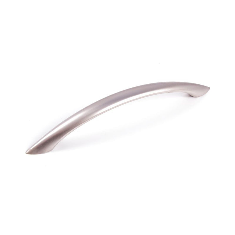 Pointed Bow Handle Satin Nickel