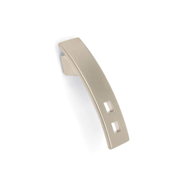 Square Punched Pull Handle Brushed Nickel
