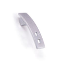 Square Punched Pull Handle Satin Chrome
