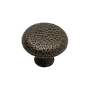 Hammered Round Knob Antique