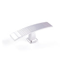 Ribbed Pull Handle Chrome