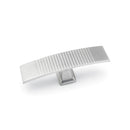Ribbed Pull Handle Satin Chrome