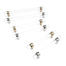 Acrylic Bar Handle Frost Satin Nickel