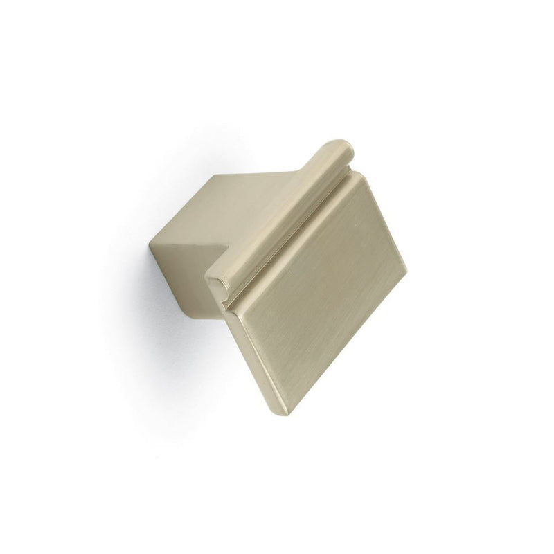 Motif Small Rectangular Knob Brushed Nickel