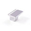 Motif Small Rectangular Knob Chrome